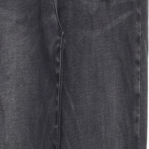 FOREVER 21 Womens Black Cotton Skinny Jeans Size 28 in Slim Zip