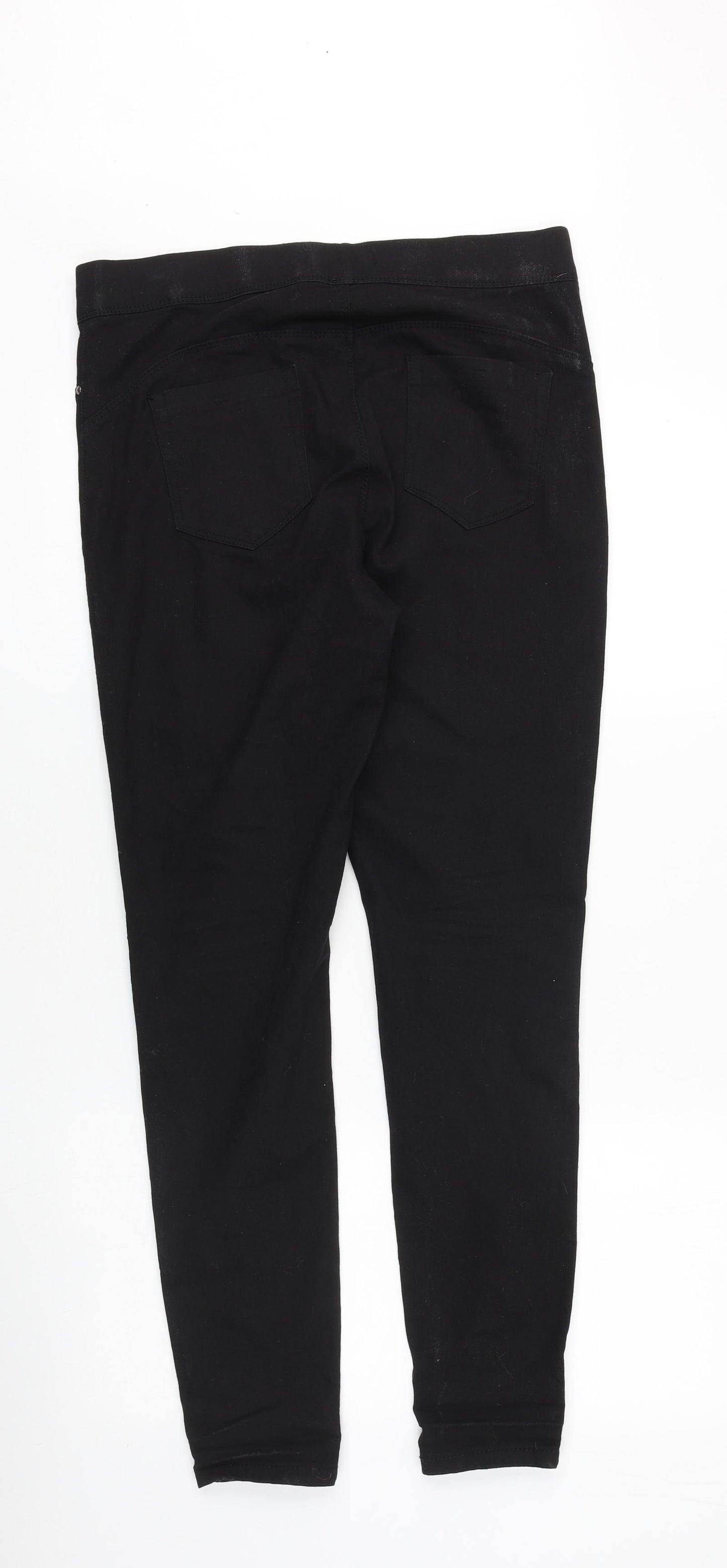 Denim & Co. Womens Black Cotton Jegging Jeans Size 14 Slim