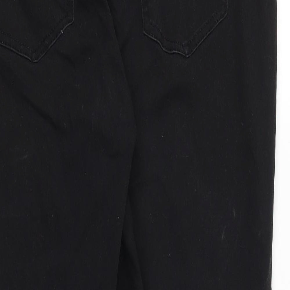 Denim & Co. Womens Black Cotton Skinny Jeans Size 16 Slim Zip