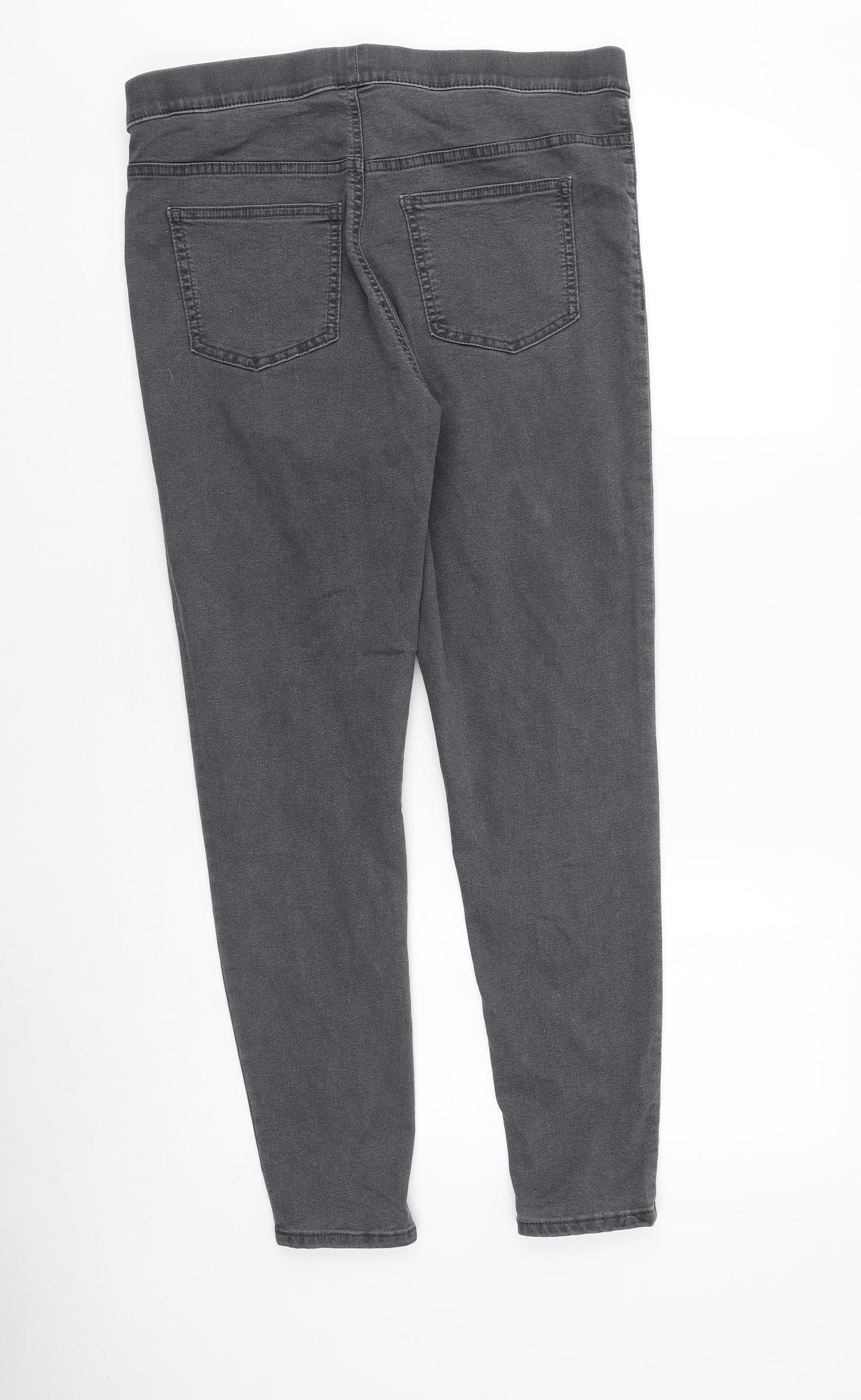 Marks and Spencer Womens Grey Cotton Jegging Jeans Size 14 Regular