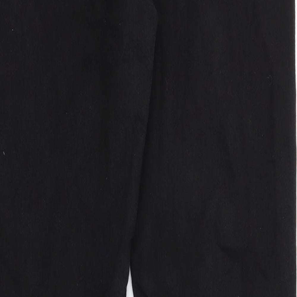 Wallis Womens Black Cotton Skinny Jeans Size 12 Regular Zip