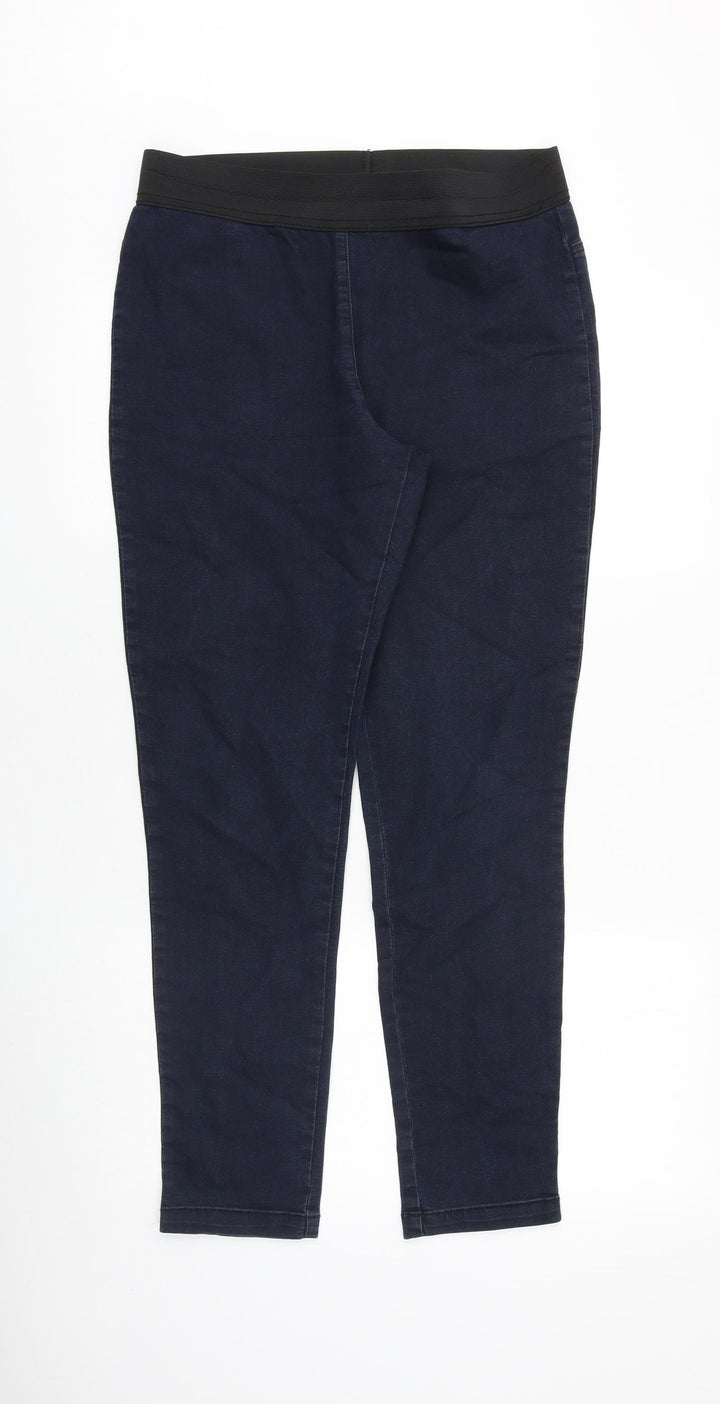 Preworn Womens Blue Cotton Jegging Jeans Size 31 in Slim