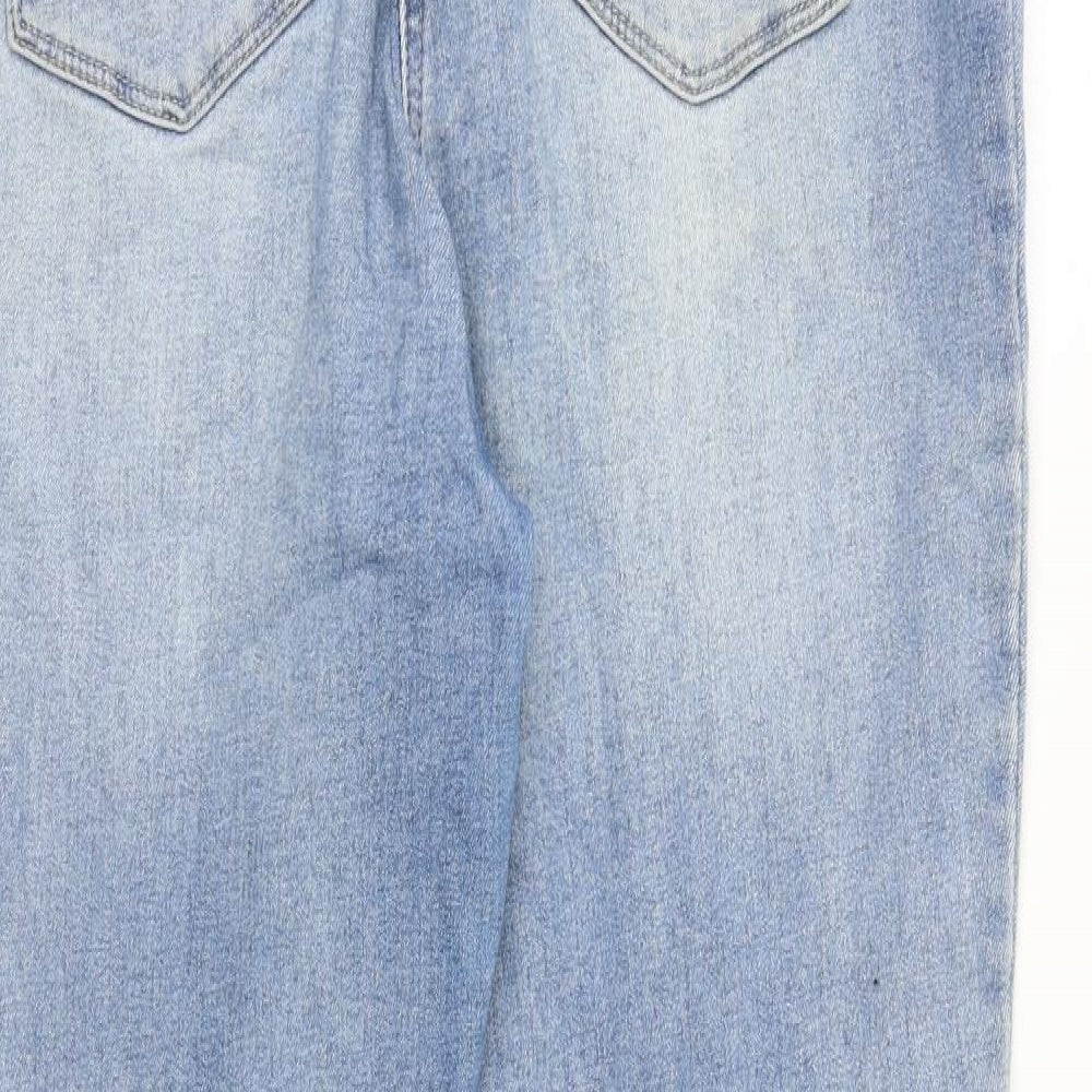Authentic Denim Womens Blue Cotton Skinny Jeans Size 16 Slim Zip