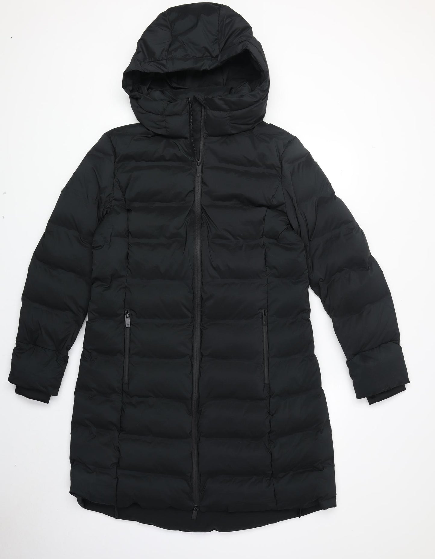 Goodmove Womens Black Quilted Coat Size 14 Zip