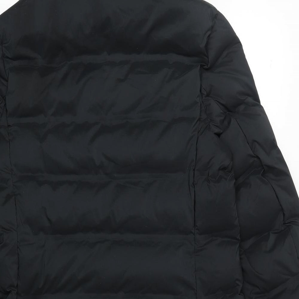 Goodmove Womens Black Quilted Coat Size 14 Zip