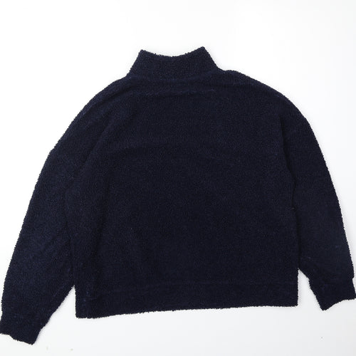 New Look Womens Blue Polyester Pullover Sweatshirt Size 10 Pullover