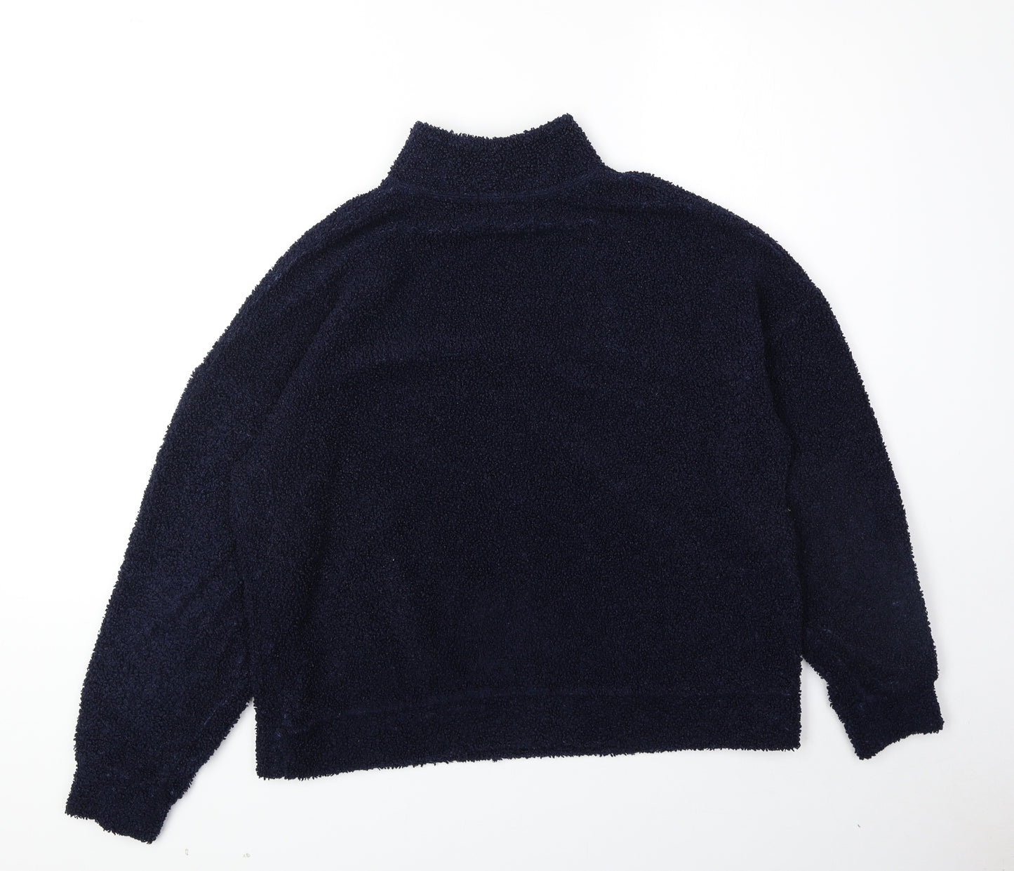 New Look Womens Blue Polyester Pullover Sweatshirt Size 10 Pullover