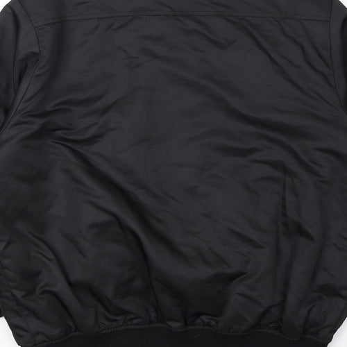 Gym King Womens Black Bomber Jacket Jacket Size S Zip