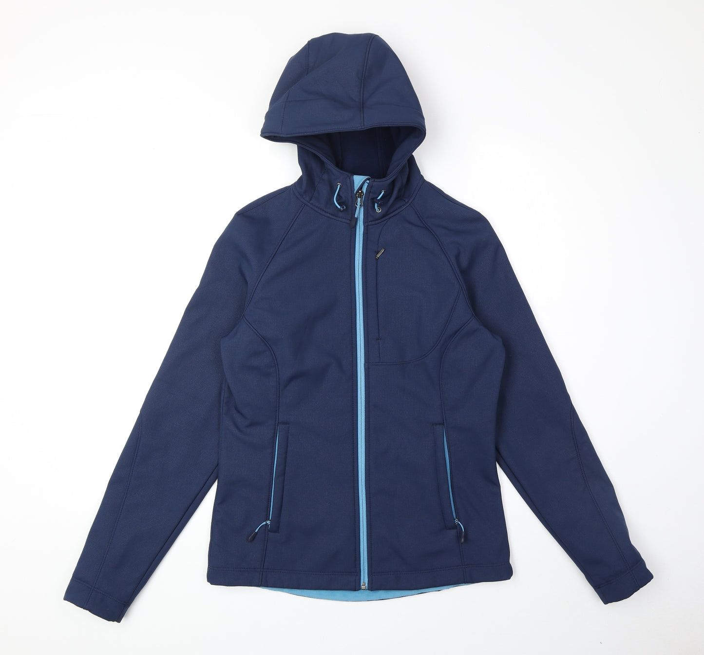 Kirkland Womens Blue Windbreaker Jacket Size S Zip
