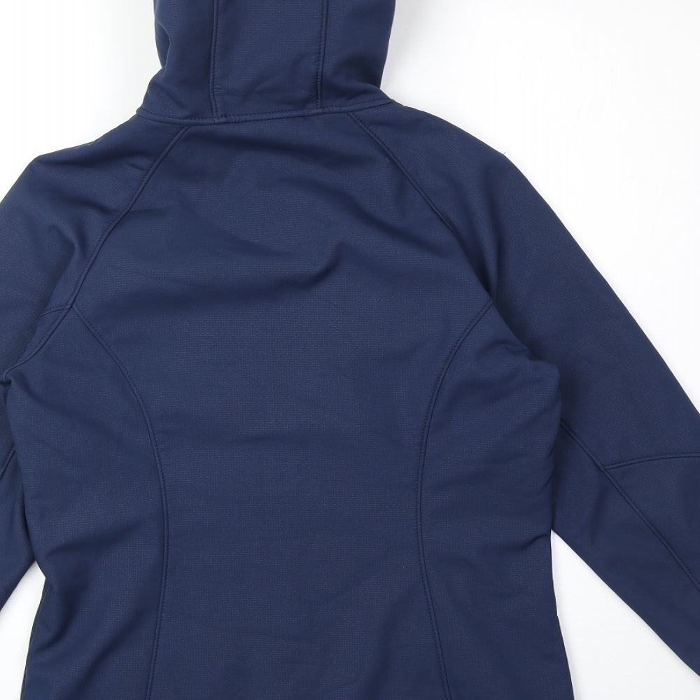 Kirkland Womens Blue Windbreaker Jacket Size S Zip