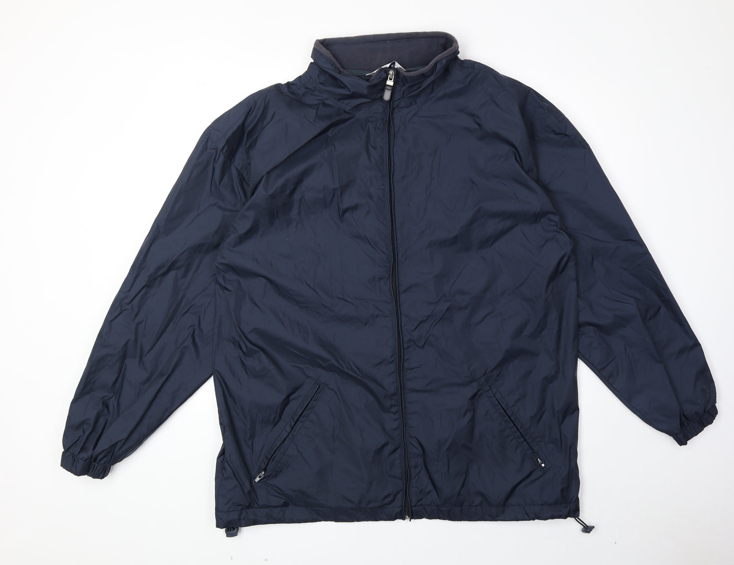 Kustom Kit Mens Blue Anorak Coat Size M Zip
