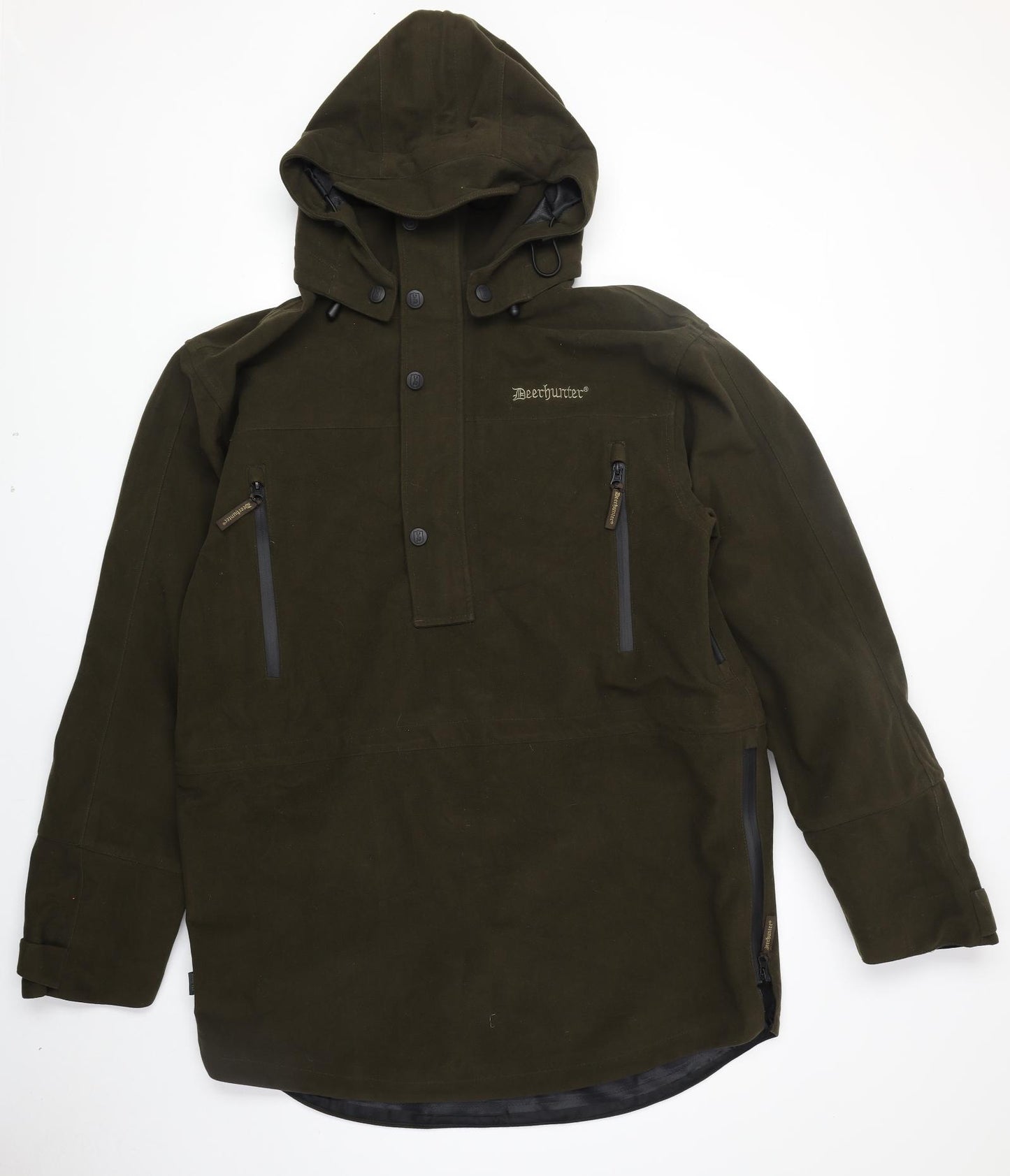 Deerhunter Mens Green Anorak Coat Size XL Zip