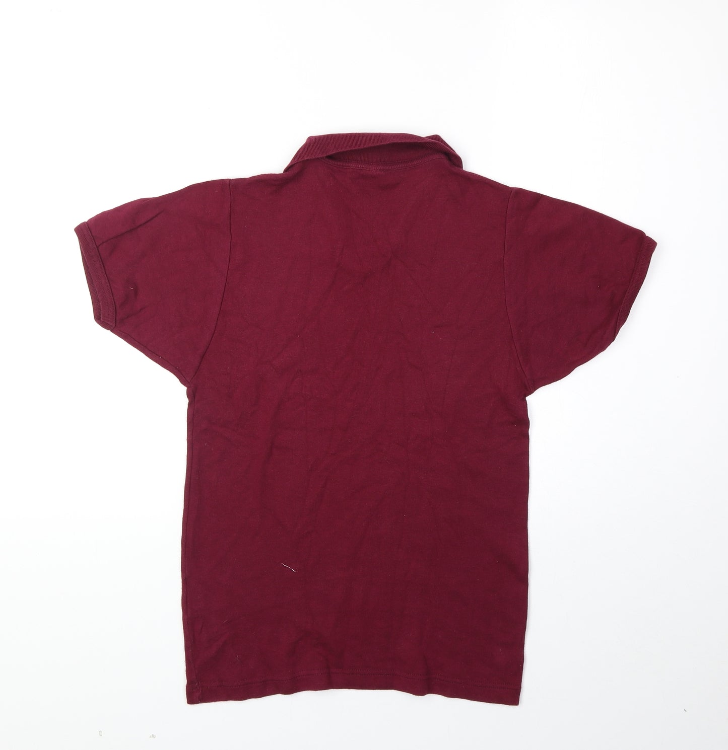 Levi's Womens Purple 100% Cotton Basic Polo Size M V-Neck