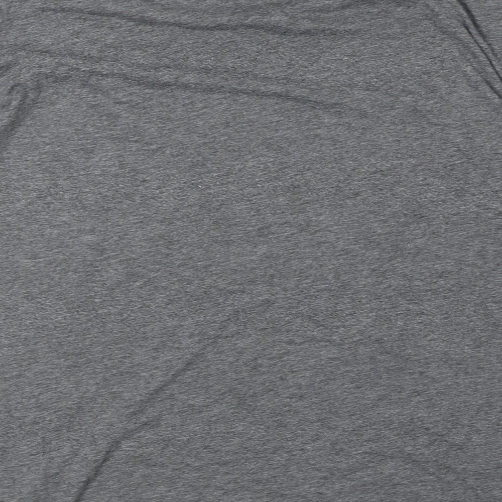 Preworn Womens Grey Polyester Basic T-Shirt Size M Round Neck - Garfield Print