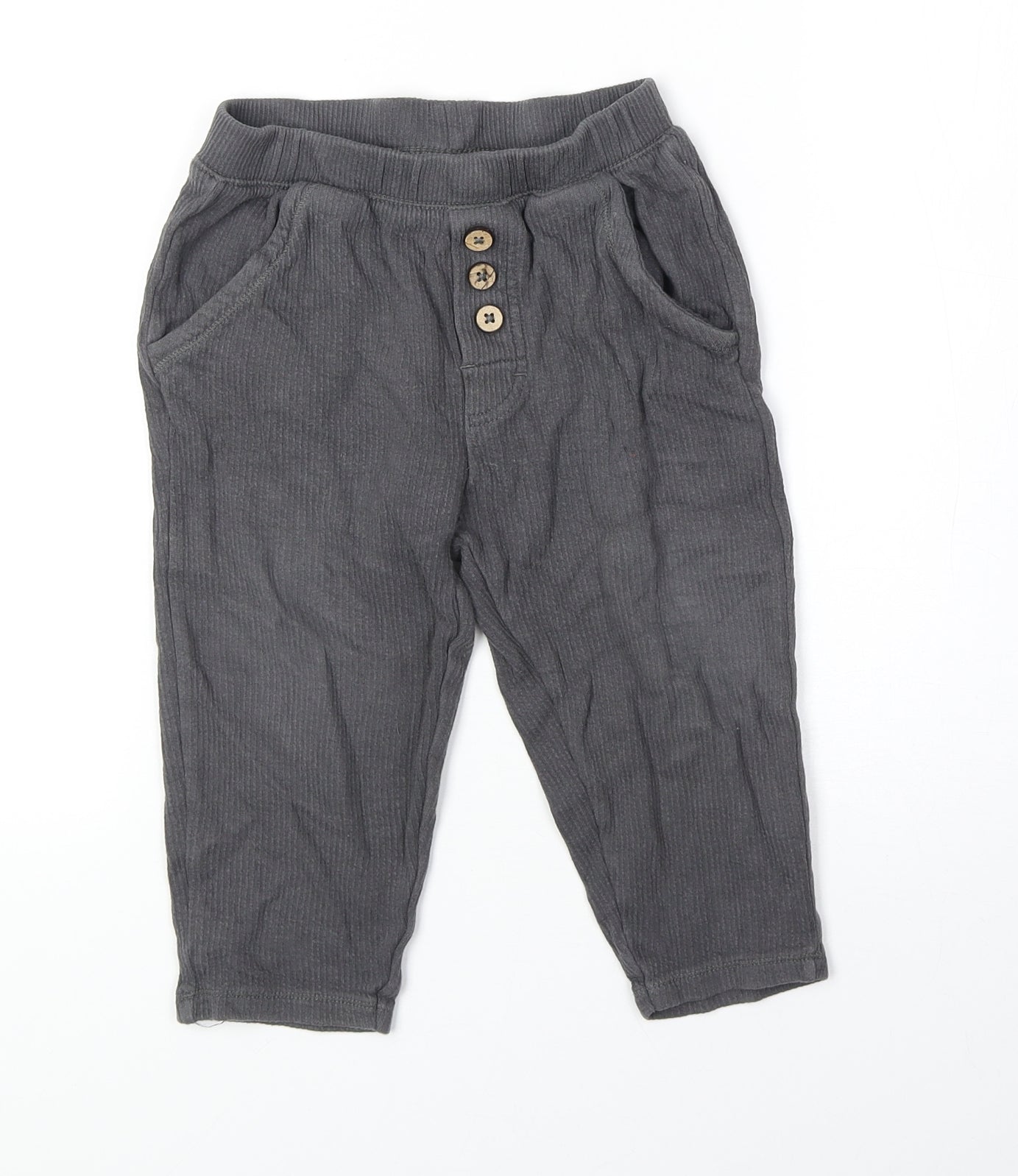 Zara Baby Grey Polyester Jogger Trousers Size 18-24 Months L50 cm Pullover