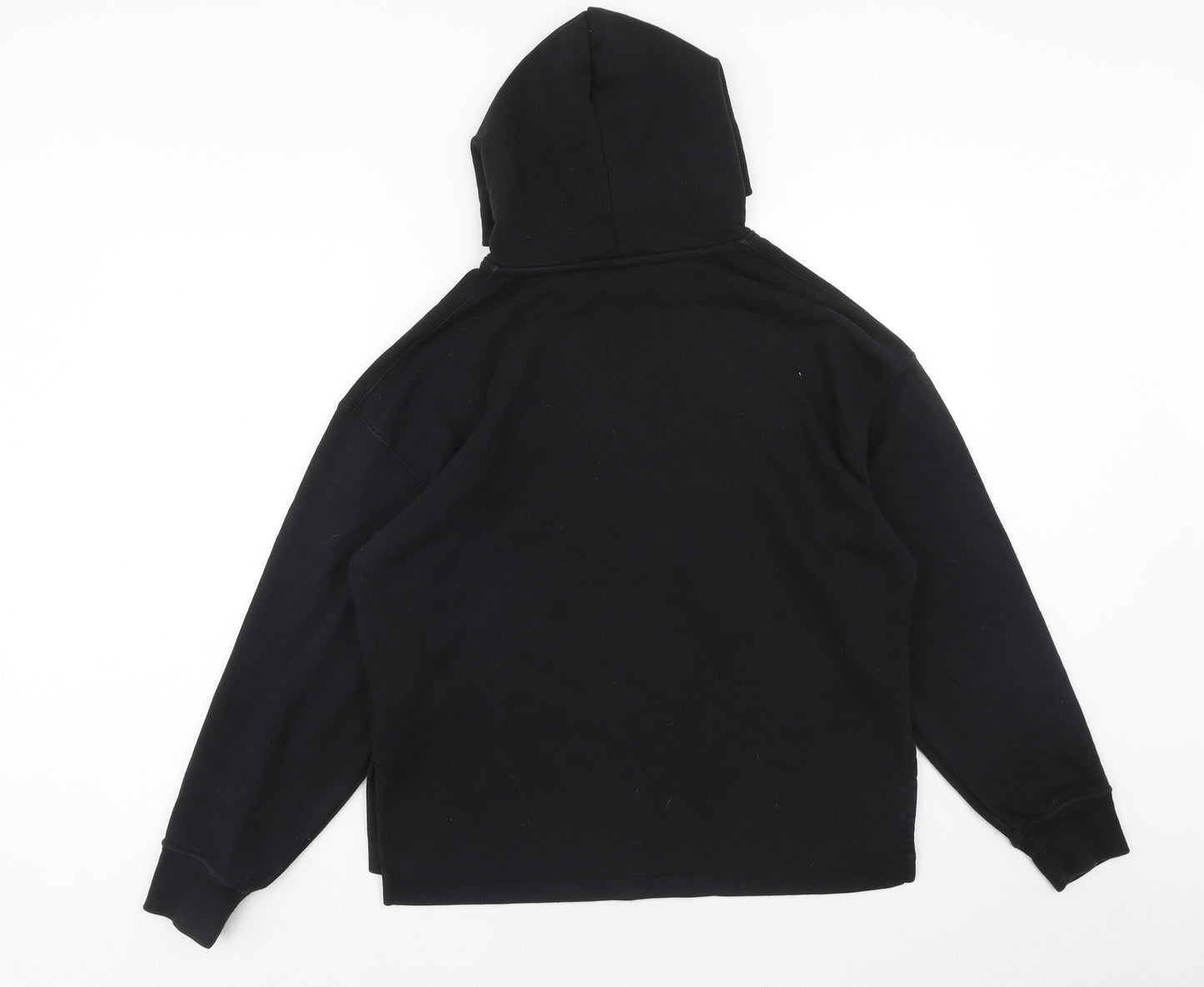 Uniqlo Womens Black Cotton Pullover Hoodie Size S Pullover