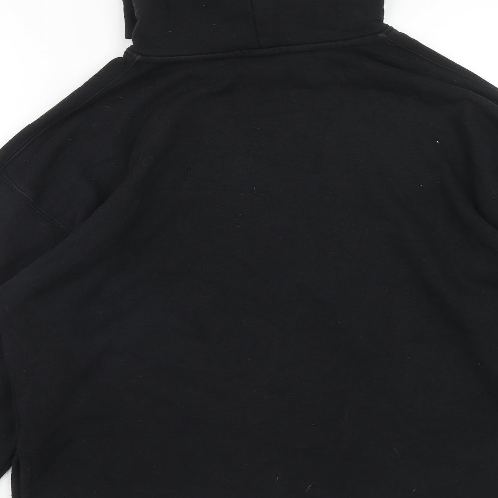 Uniqlo Womens Black Cotton Pullover Hoodie Size S Pullover