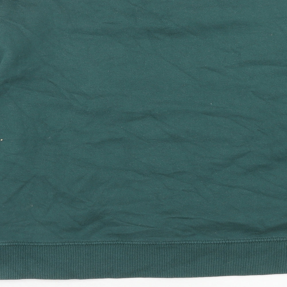New Look Womens Green Cotton Pullover Sweatshirt Size M Pullover - Paris