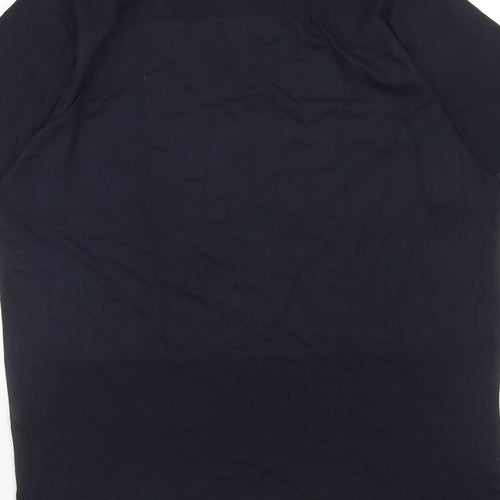 Da londra Womens Blue Cotton Basic T-Shirt Size M Round Neck - 2002 Birth Slogan