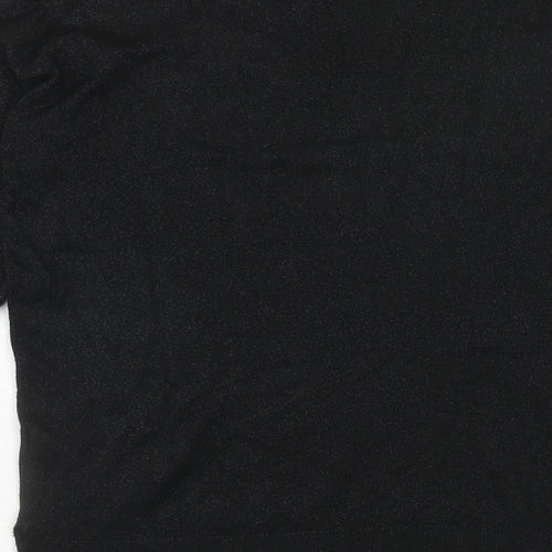 F&F Womens Black Round Neck Polyester Pullover Jumper Size 10