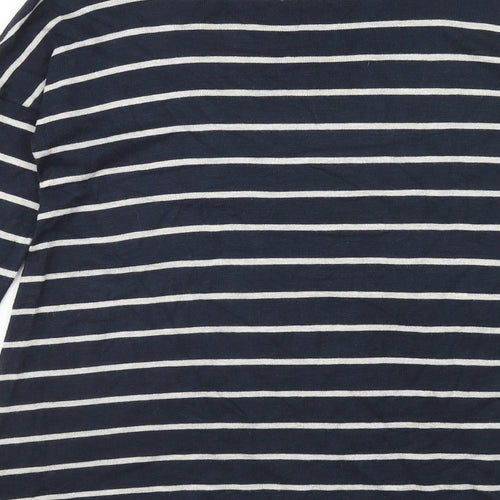 Atmosphere Womens Blue Round Neck Striped Viscose Pullover Jumper Size 10