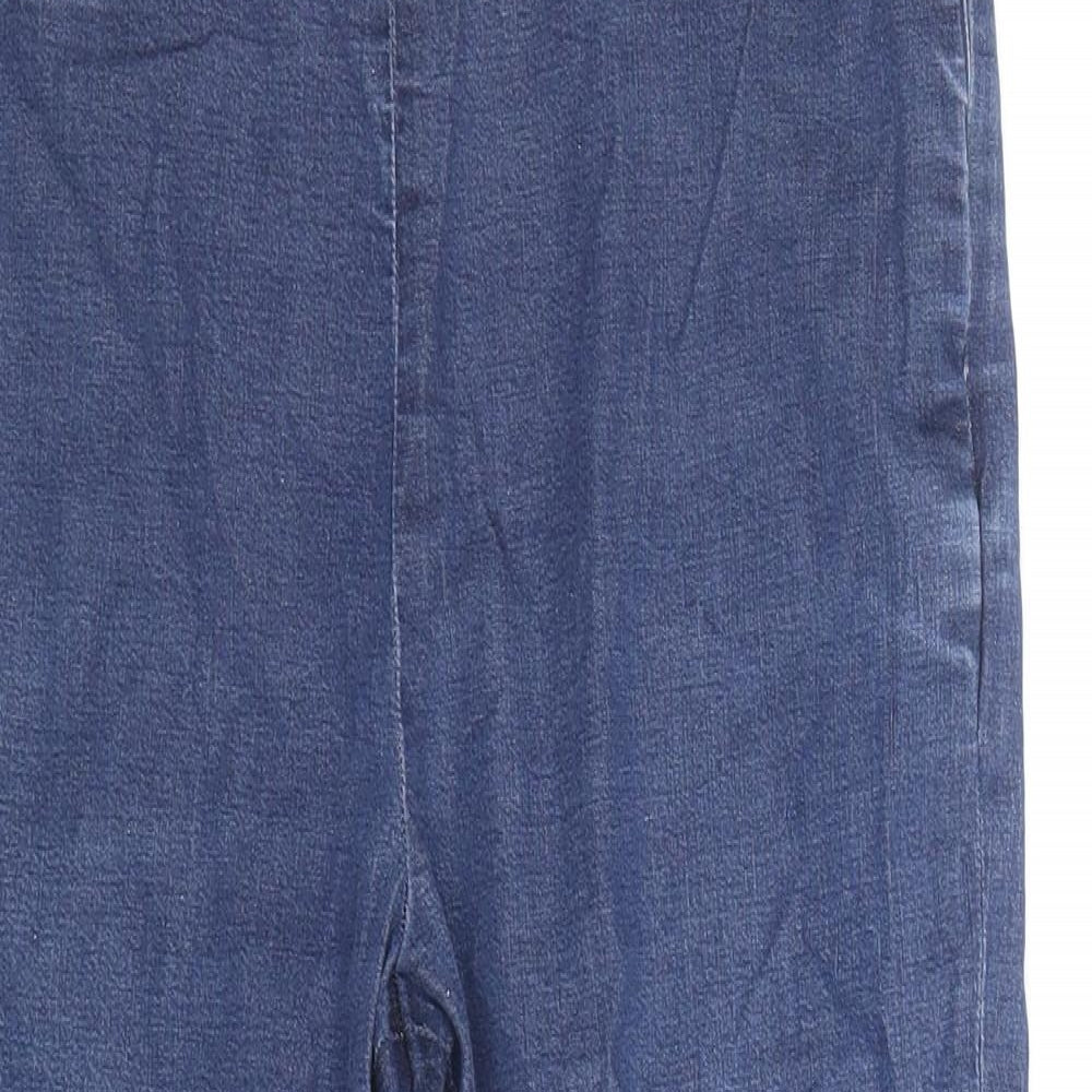 Toast Womens Blue Cotton Cropped Jeans Size 28 in Regular Zip