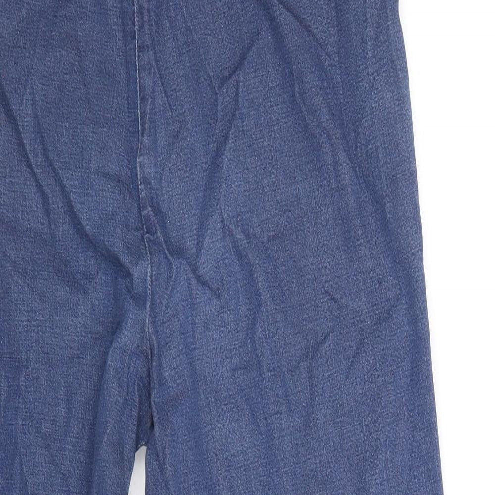 Toast Womens Blue Cotton Cropped Jeans Size 28 in Regular Zip