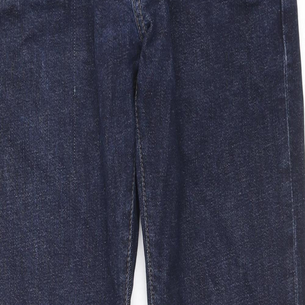 Gap Mens Blue Cotton Straight Jeans Size 29 in Slim Zip