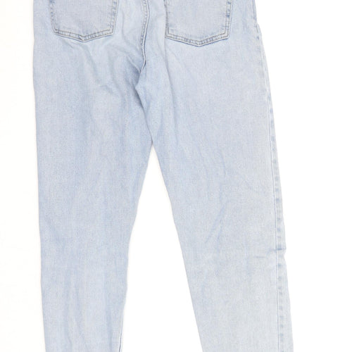 Miss Selfridge Womens Blue Cotton Skinny Jeans Size 6 Regular Zip
