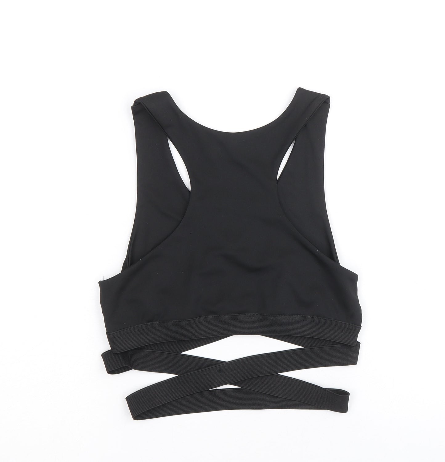 In the Style Womens Black Polyester Cropped Tank Size 10 V-Neck