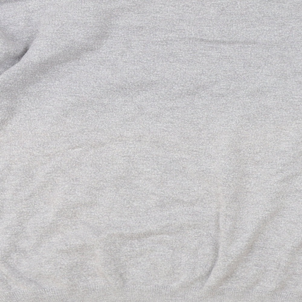 Primark Womens Grey High Neck Viscose Pullover Jumper Size S
