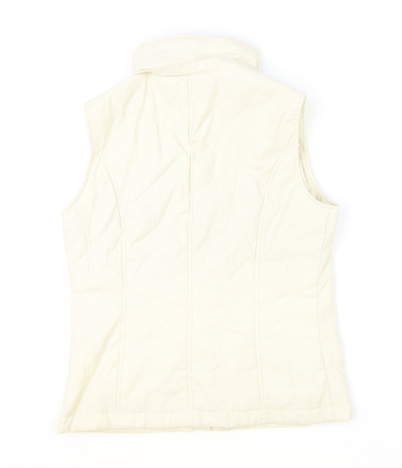 Marks and Spencer Womens Beige Gilet Jacket Size M Zip