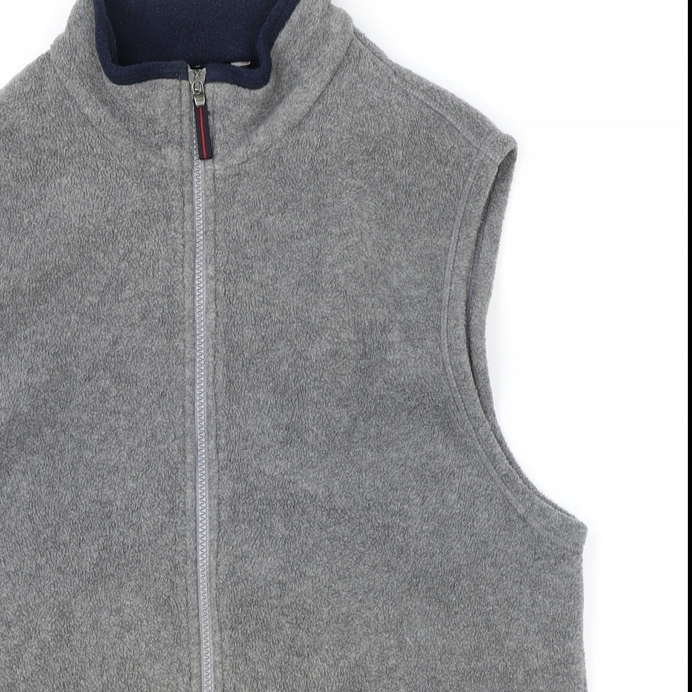 Marks and Spencer Mens Grey Jacket Waistcoat Size L Zip