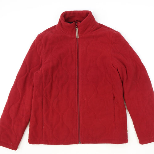 Maine Womens Red Jacket Size 12 Zip