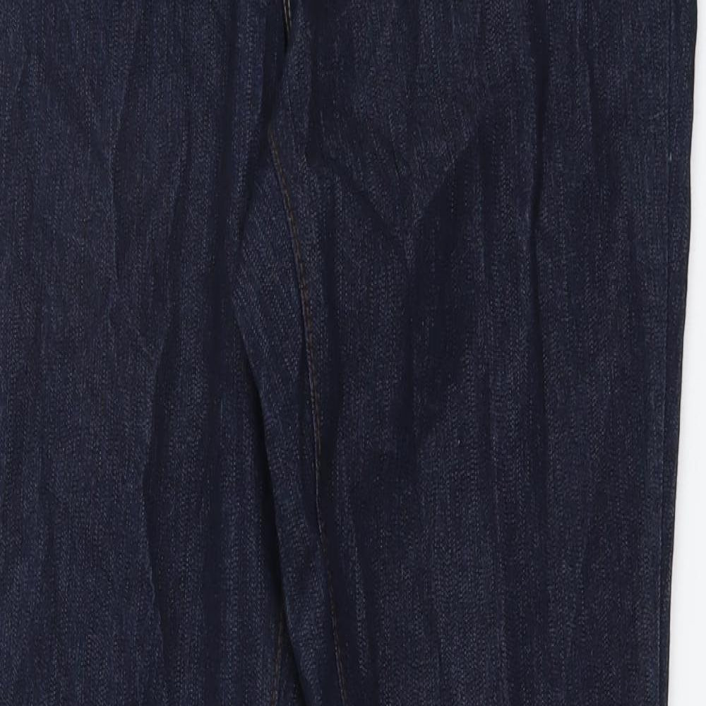 DP Denim Womens Blue Cotton Straight Jeans Size 10 L29 in Slim Button