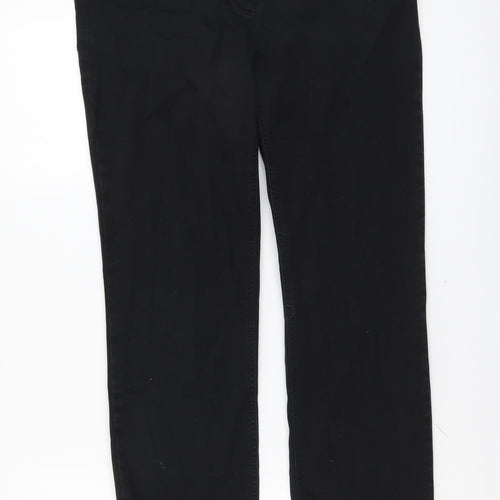 Gerry Weber Womens Black Cotton Straight Jeans Size 32 in L30 in Regular Button