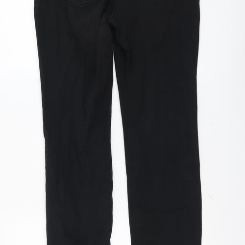 Gerry Weber Womens Black Cotton Straight Jeans Size 32 in L30 in Regular Button