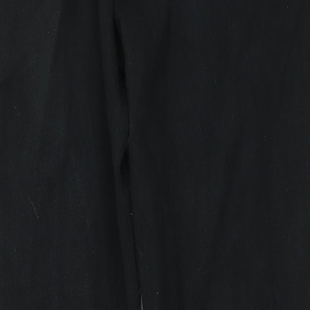 Denim & Co. Mens Black Cotton Straight Jeans Size 36 in L30 in Regular Button