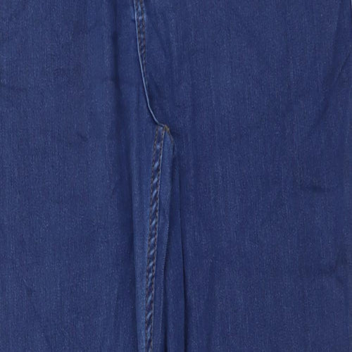 Denim & Co. Mens Blue Cotton Skinny Jeans Size 32 in L32 in Regular Button