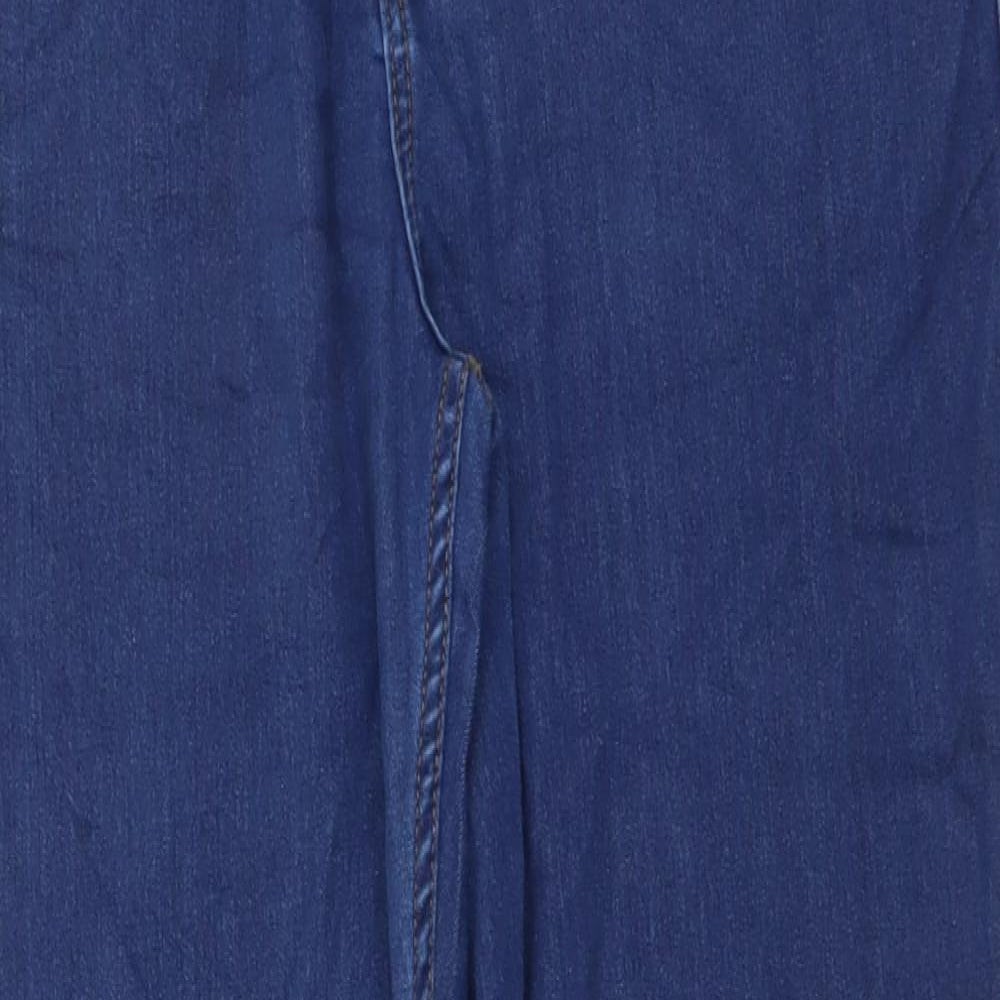 Denim & Co. Mens Blue Cotton Skinny Jeans Size 32 in L32 in Regular Button