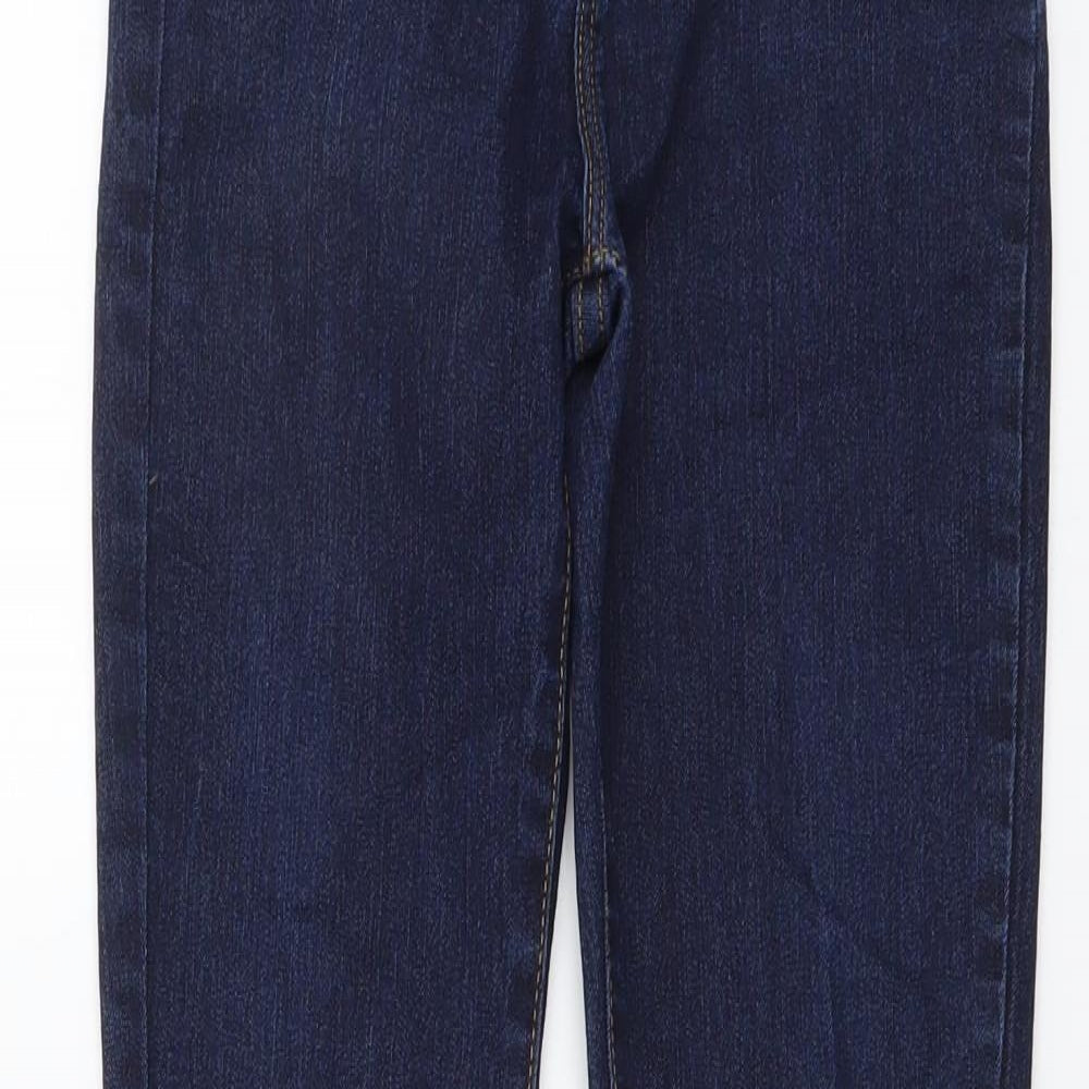 Gap Boys Blue Cotton Skinny Jeans Size 12 Years Regular Button