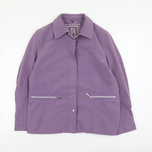 Blamoral Womens Purple Jacket Size 16 Zip