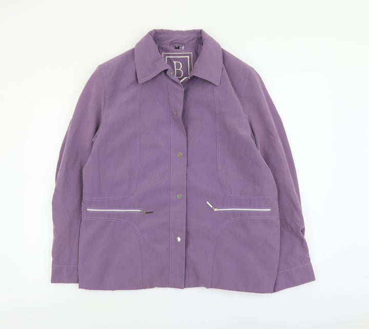 Blamoral Womens Purple Jacket Size 16 Zip
