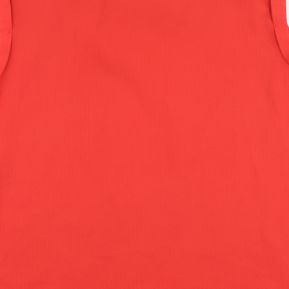 F&F Womens Red Polyester Basic Tank Size 20 Boat Neck