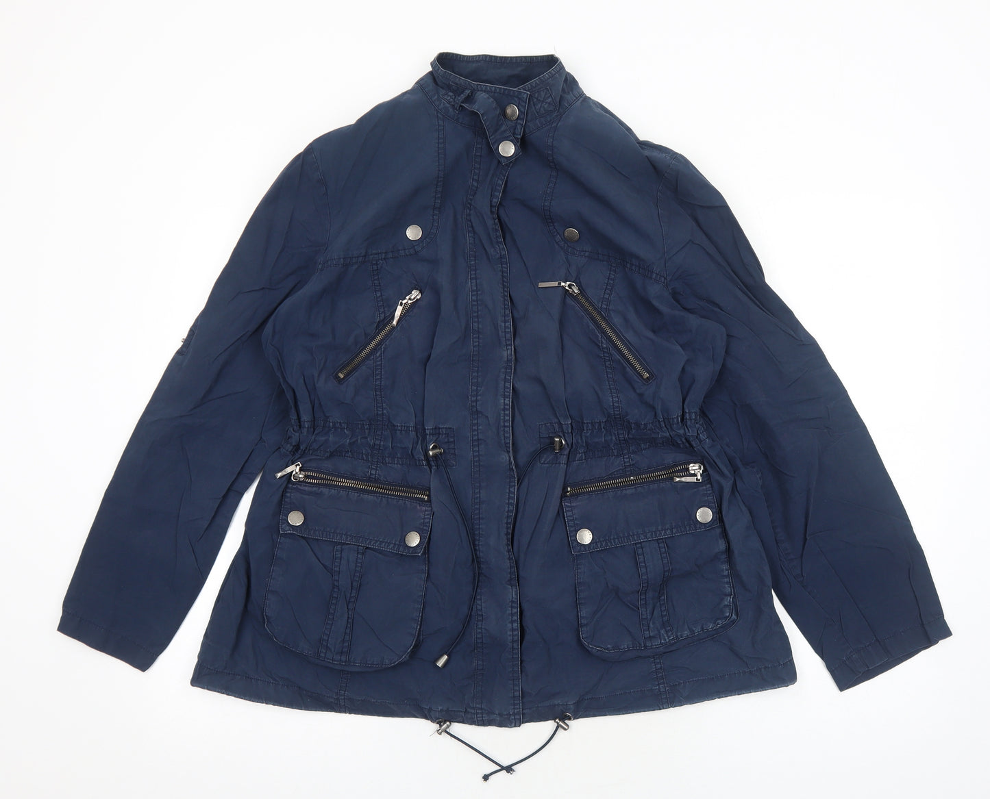 RJR.John Rocha Womens Blue Jacket Size 16 Zip