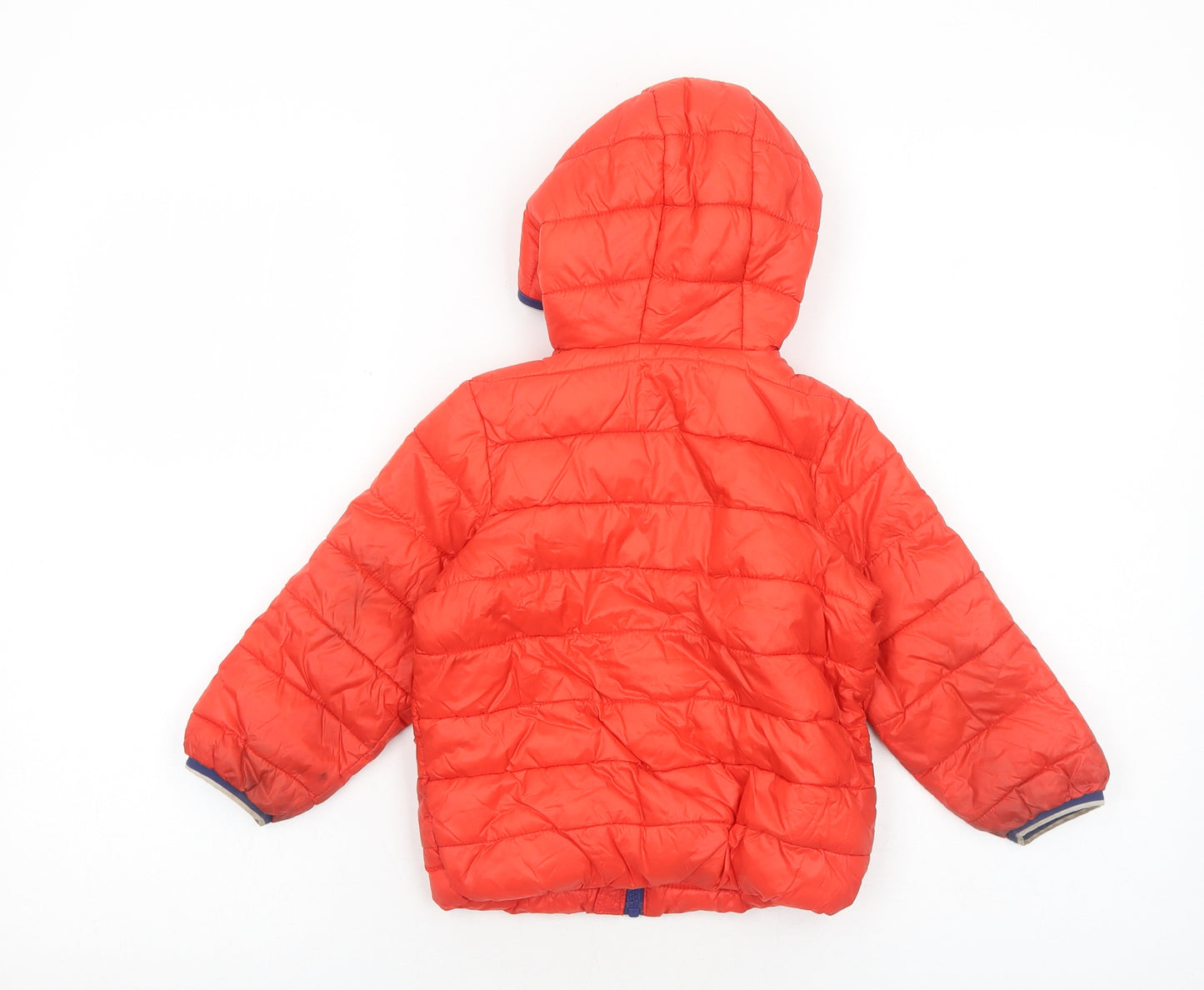 Mothercare Boys Red Puffer Jacket Jacket Size 18-24 Months Zip