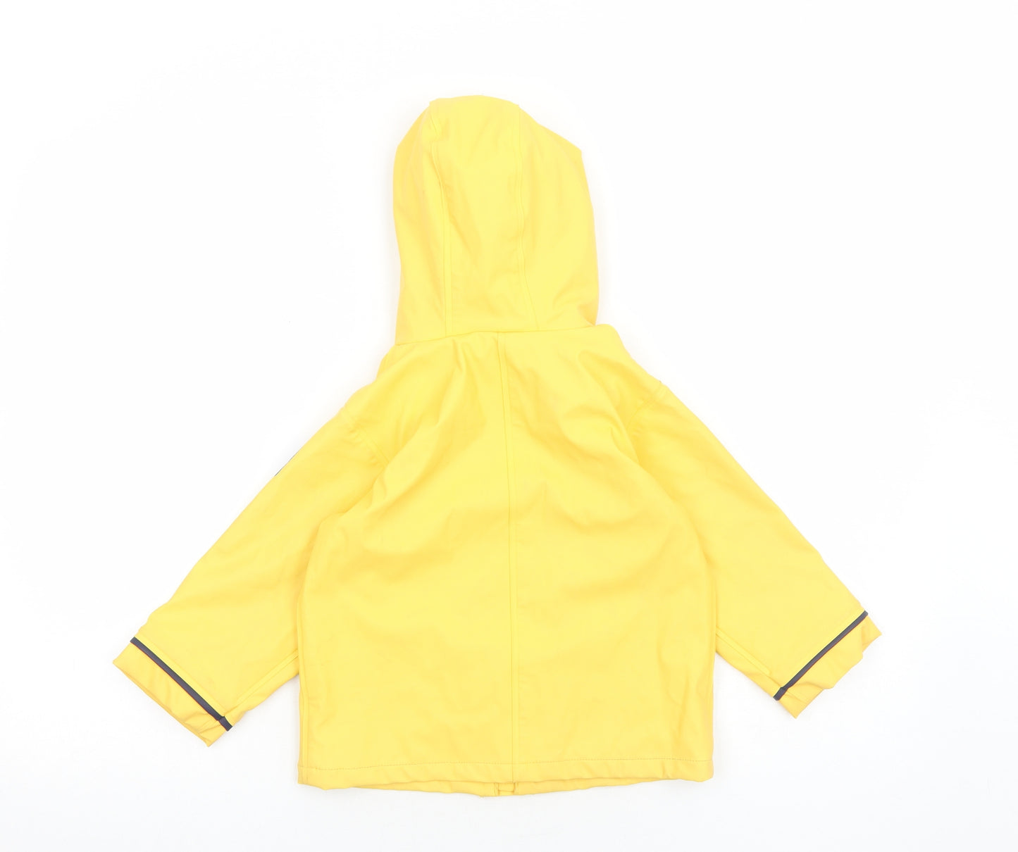 JoJo Maman Boys Yellow Rain Coat Coat Size 2-3 Years Zip