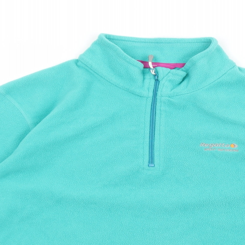 Regatta Womens Green Polyester Pullover Sweatshirt Size 12 Pullover