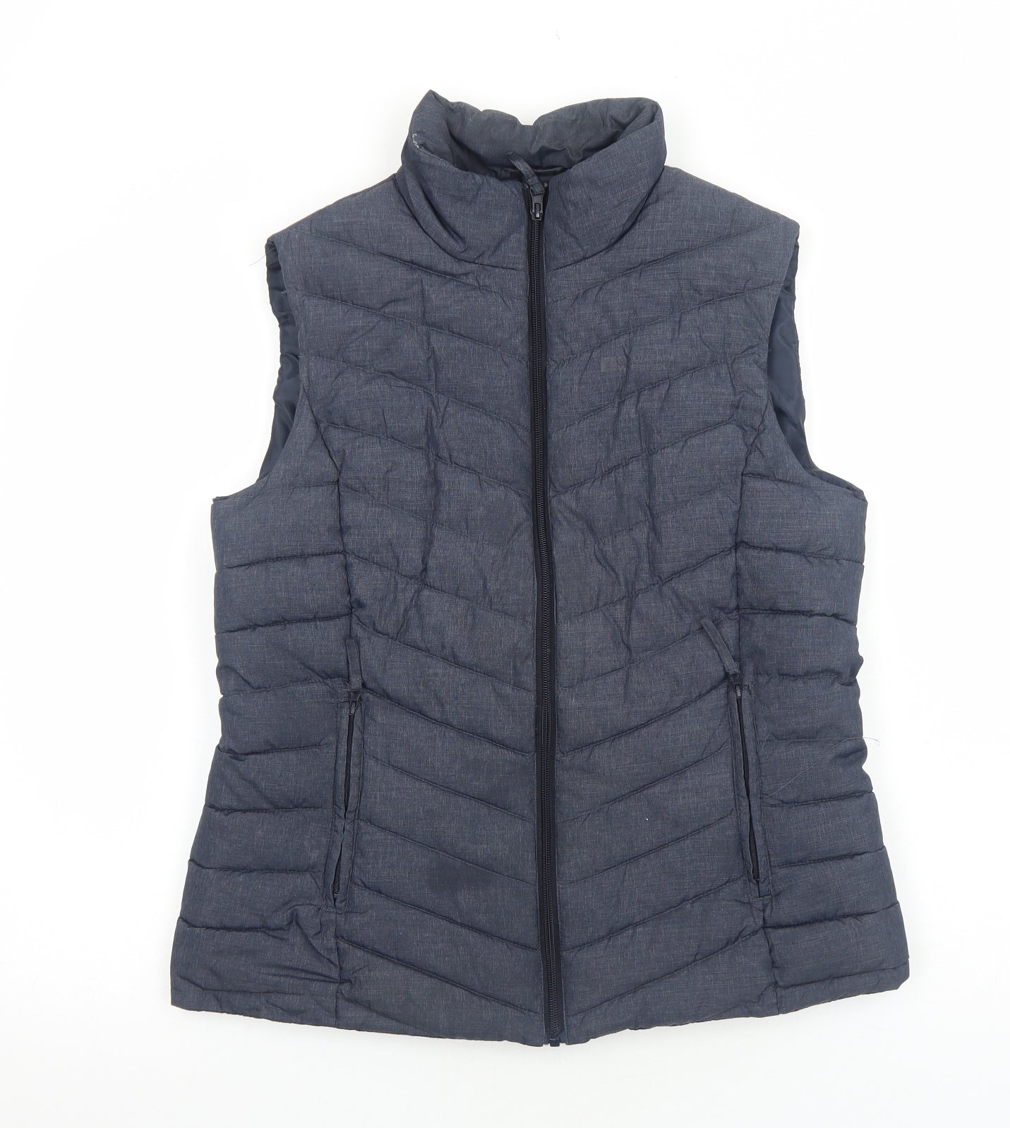 Mountain Warehouse Mens Blue Quilted Waistcoat Size M Zip