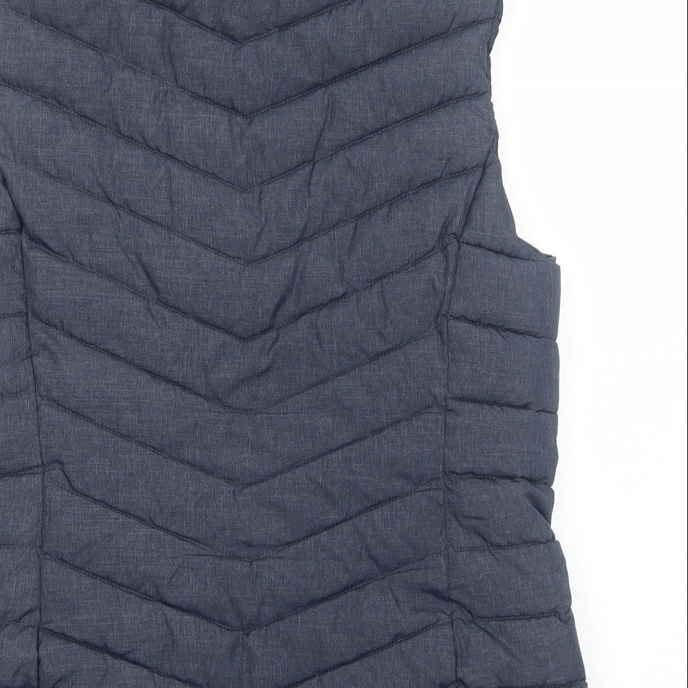 Mountain Warehouse Mens Blue Quilted Waistcoat Size M Zip